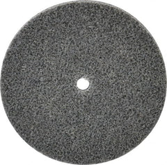 3M - 3" Diam, 1/4" Face Width, 1/4" Center Hole, Medium Grade, Aluminum Oxide Deburring Wheel - Unitized, Soft Density 2 Grade, 12,100 RPM - Americas Industrial Supply