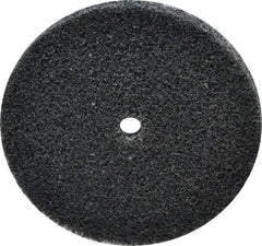 3M - 3" Diam, 1/4" Face Width, 1/4" Center Hole, Fine Grade, Silicon Carbide Deburring Wheel - Unitized, Soft Density 2 Grade, 12,100 RPM - Americas Industrial Supply