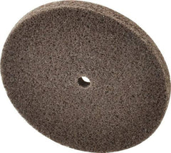 3M - 3" Diam, 1/4" Center Hole, Medium Grade, Aluminum Oxide Deburring Wheel - Unitized, Density 6 Hard, 18,100 RPM - Americas Industrial Supply