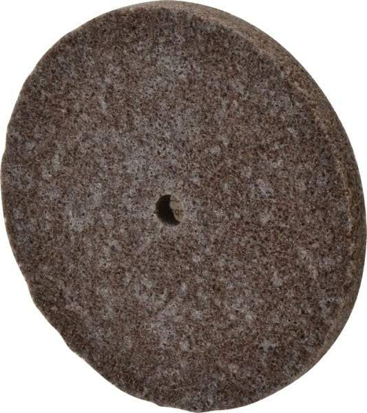 3M - 3" Diam, 1/4" Face Width, 1/4" Center Hole, Medium Grade, Aluminum Oxide Deburring Wheel - Unitized, Hard Density 8 Grade, 18,100 RPM - Americas Industrial Supply