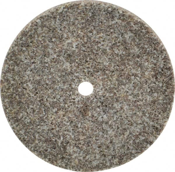 3M - 3" Diam, 1/4" Face Width, 1/4" Center Hole, Coarse Grade, Aluminum Oxide Deburring Wheel - Unitized, Hard Density 8 Grade, 18,100 RPM - Americas Industrial Supply