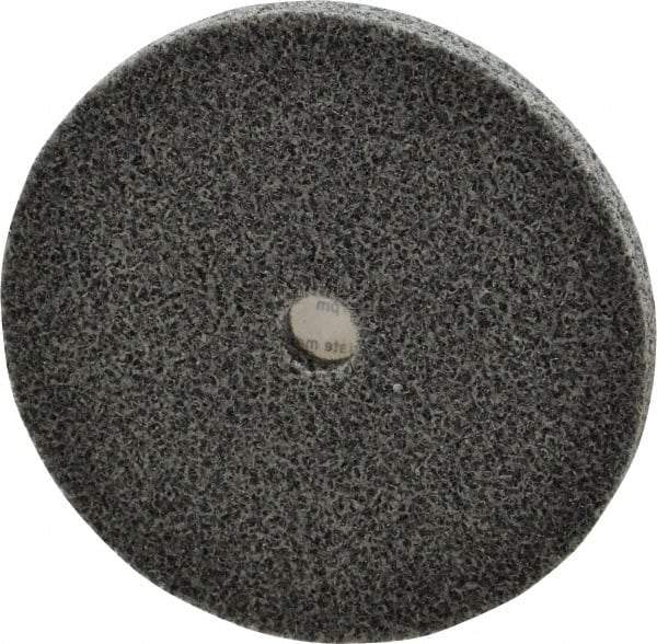 3M - 3" Diam, 1/4" Face Width, 3/8" Center Hole, Medium Grade, Aluminum Oxide Deburring Wheel - Unitized, Soft Density 2 Grade, 12,100 RPM - Americas Industrial Supply
