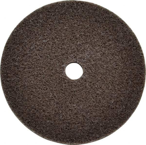 3M - 3" Diam, 1/4" Face Width, 3/8" Center Hole, Fine Grade, Aluminum Oxide Deburring Wheel - Unitized, Medium Density 4 Grade, 18,100 RPM - Americas Industrial Supply
