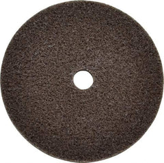 3M - 3" Diam, 1/4" Face Width, 3/8" Center Hole, Fine Grade, Aluminum Oxide Deburring Wheel - Unitized, Medium Density 4 Grade, 18,100 RPM - Americas Industrial Supply
