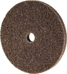 3M - 3" Diam, 1/4" Face Width, 3/8" Center Hole, Medium Grade, Aluminum Oxide Deburring Wheel - Unitized, Hard Density 8 Grade, 18,100 RPM - Americas Industrial Supply