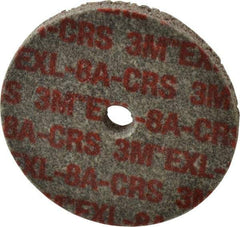 3M - 3" Diam, 1/4" Face Width, 3/8" Center Hole, Coarse Grade, Aluminum Oxide Deburring Wheel - Unitized, Hard Density 8 Grade, 18,100 RPM - Americas Industrial Supply