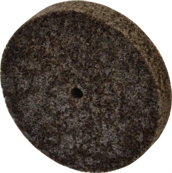 3M - 3" Diam, 1/2" Face Width, 1/4" Center Hole, Coarse Grade, Aluminum Oxide Deburring Wheel - Unitized, Hard Density 8 Grade, 15,100 RPM - Americas Industrial Supply