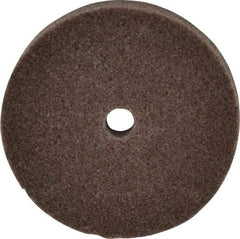 3M - 3" Diam, 1/2" Face Width, 3/8" Center Hole, Medium Grade, Aluminum Oxide Deburring Wheel - Unitized, Hard Density 8 Grade, 15,100 RPM - Americas Industrial Supply