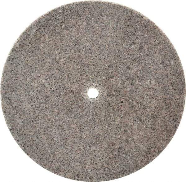 3M - 4" Diam, 1/4" Face Width, 1/4" Center Hole, Coarse Grade, Aluminum Oxide Deburring Wheel - Unitized, Hard Density 8 Grade, 12,100 RPM - Americas Industrial Supply