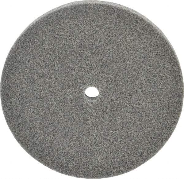 3M - 6" Diam, 1/2" Face Width, 1/2" Center Hole, Medium Grade, Aluminum Oxide Deburring Wheel - Unitized, Soft Density 2 Grade, 4,500 RPM - Americas Industrial Supply