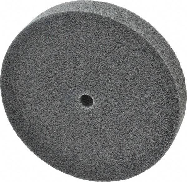 3M - 6" Diam, 1" Face Width, 1/2" Center Hole, Fine Grade, Silicon Carbide Deburring Wheel - Unitized, Soft Density 2 Grade, 5,000 RPM - Americas Industrial Supply