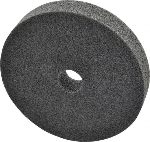 3M - 6" Diam, 1" Face Width, 1" Center Hole, Fine Grade, Silicon Carbide Deburring Wheel - Unitized, Soft Density 2 Grade, 5,000 RPM - Americas Industrial Supply