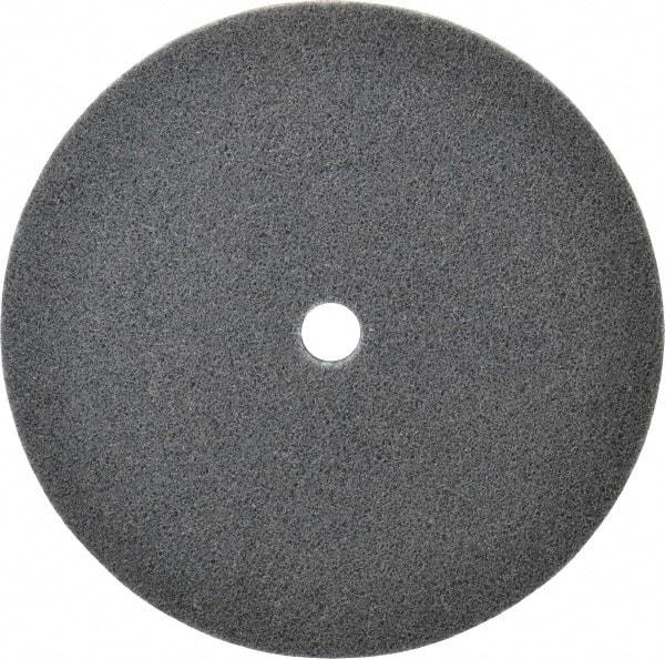 3M - 8" Diam, 1/2" Face Width, 3/4" Center Hole, Fine Grade, Silicon Carbide Deburring Wheel - Unitized, Soft Density 2 Grade, 4,000 RPM - Americas Industrial Supply