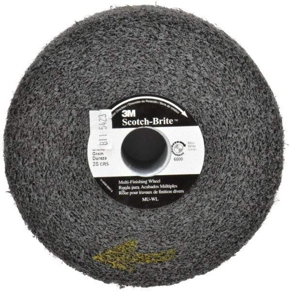 3M - 6" Diam, 2" Face Width, 1" Center Hole, Coarse Grade, Silicon Carbide Deburring Wheel - Convolute, Soft Density 2 Grade, 6,000 RPM - Americas Industrial Supply