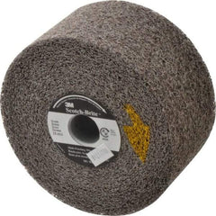 3M - 6" Diam, 3" Face Width, 1" Center Hole, Medium Grade, Silicon Carbide Deburring Wheel - Convolute, Soft Density 2 Grade, 6,000 RPM - Americas Industrial Supply