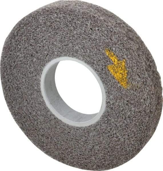 3M - 8" Diam, 1" Face Width, 3" Center Hole, Medium Grade, Silicon Carbide Deburring Wheel - Convolute, Soft Density 2 Grade, 4,500 RPM - Americas Industrial Supply