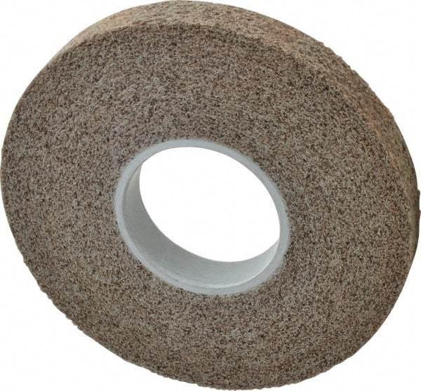 3M - 8" Diam, 1" Face Width, 3" Center Hole, Medium Grade, Aluminum Oxide Deburring Wheel - Convolute, Hard Density 7 Grade, 4,500 RPM - Americas Industrial Supply