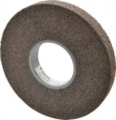 3M - 8" Diam, 1" Face Width, 3" Center Hole, Fine Grade, Aluminum Oxide Deburring Wheel - Convolute, Hard Density 7 Grade, 4,500 RPM - Americas Industrial Supply