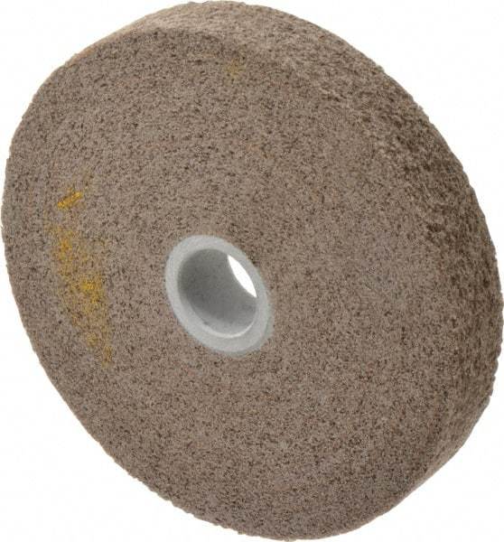 3M - 6" Diam, 1" Face Width, 1" Center Hole, Very Fine Grade, Aluminum Oxide Deburring Wheel - Convolute, Hard Density 7 Grade, 6,000 RPM - Americas Industrial Supply