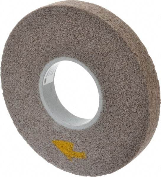 3M - 8" Diam, 1" Face Width, 3" Center Hole, Fine Grade, Aluminum Oxide Deburring Wheel - Convolute, Medium Density 5 Grade, 4,500 RPM - Americas Industrial Supply