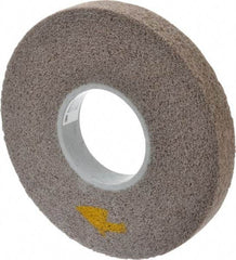 3M - 8" Diam, 1" Face Width, 3" Center Hole, Fine Grade, Aluminum Oxide Deburring Wheel - Convolute, Medium Density 5 Grade, 4,500 RPM - Americas Industrial Supply