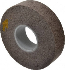 3M - 8" Diam, 2" Face Width, 3" Center Hole, Fine Grade, Aluminum Oxide Deburring Wheel - Convolute, Medium Density 5 Grade, 4,500 RPM - Americas Industrial Supply