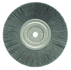 8" Diameter - 5/8" Arbor Hole - Crimped Steel Wire Straight Wheel - Americas Industrial Supply