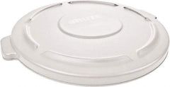 Rubbermaid - Round Lid for Use with 20 Gal Round Trash Cans - White, Polyethylene, For Brute Trash Cans - Americas Industrial Supply