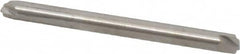 Accupro - 0.02" Radius, 1/8" Mill Diam, 2 Flute Solid Carbide Corner Rounding End Mill - Double End, Uncoated, 1-1/2" OAL, 1/8" Shank Diam - Americas Industrial Supply