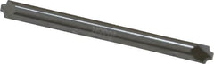Accupro - 0.035" Radius, 1/8" Mill Diam, 2 Flute Solid Carbide Corner Rounding End Mill - Double End, Uncoated, 1-1/2" OAL, 1/8" Shank Diam - Americas Industrial Supply