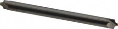 Accupro - 0.04" Radius, 1/8" Mill Diam, 2 Flute Solid Carbide Corner Rounding End Mill - Double End, Uncoated, 1-1/2" OAL, 1/8" Shank Diam - Americas Industrial Supply