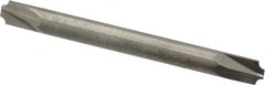 Accupro - 0.046" Radius, 3/16" Mill Diam, 2 Flute Solid Carbide Corner Rounding End Mill - Double End, Uncoated, 2" OAL, 3/16" Shank Diam - Americas Industrial Supply