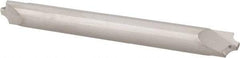 Accupro - 0.062" Radius, 3/16" Mill Diam, 2 Flute Solid Carbide Corner Rounding End Mill - Double End, Uncoated, 2" OAL, 3/16" Shank Diam - Americas Industrial Supply