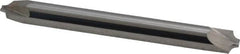 Accupro - 0.078" Radius, 1/4" Mill Diam, 2 Flute Solid Carbide Corner Rounding End Mill - Double End, Uncoated, 2-1/2" OAL, 1/4" Shank Diam - Americas Industrial Supply