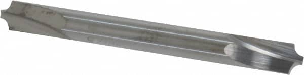 Accupro - 0.085" Radius, 1/4" Mill Diam, 2 Flute Solid Carbide Corner Rounding End Mill - Double End, Uncoated, 2-1/2" OAL, 1/4" Shank Diam - Americas Industrial Supply
