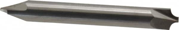 Accupro - 0.109" Radius, 5/16" Mill Diam, 2 Flute Solid Carbide Corner Rounding End Mill - Double End, Uncoated, 2-1/2" OAL, 5/16" Shank Diam - Americas Industrial Supply