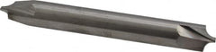 Accupro - 0.118" Radius, 5/16" Mill Diam, 2 Flute Solid Carbide Corner Rounding End Mill - Double End, Uncoated, 2-1/2" OAL, 5/16" Shank Diam - Americas Industrial Supply