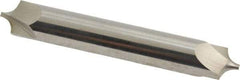 Accupro - 0.156" Radius, 3/8" Mill Diam, 2 Flute Solid Carbide Corner Rounding End Mill - Double End, Uncoated, 2-1/2" OAL, 3/8" Shank Diam - Americas Industrial Supply