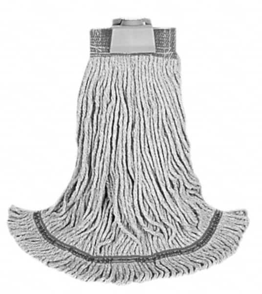 Rubbermaid - 5" Red Head Band, Large Blended Fiber Loop End Mop Head - 4 Ply, Use for General Purpose - Americas Industrial Supply