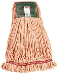 Rubbermaid - 5" Green Head Band, Medium Blended Fiber Loop End Mop Head - 4 Ply, Use for General Purpose - Americas Industrial Supply