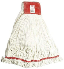 Rubbermaid - 5" Red Head Band, Large Blended Fiber Loop End Mop Head - 4 Ply, Use for General Purpose - Americas Industrial Supply