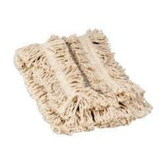 Rubbermaid - 48" Long x 5" Wide Yarn Blend Dust Mop Head - Envelope Connection, White - Americas Industrial Supply