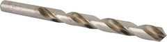 Made in USA - Letter W 118° High Speed Steel Jobber Drill - Bright Finish, Right Hand Cut, Spiral Flute, Straight Shank, 5-1/8" OAL, Standard Point - Americas Industrial Supply