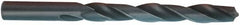 Chicago-Latrobe - #38 135° High Speed Steel Jobber Drill - TiCN Finish, Right Hand Cut, Spiral Flute, Straight Shank, 2-1/2" OAL, Split Point - Americas Industrial Supply
