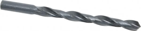 Interstate - 3/8" 118° High Speed Steel Jobber Drill - Oxide Finish, Right Hand Cut, Spiral Flute, Straight Shank, 5" OAL, Standard Point - Americas Industrial Supply