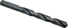Interstate - 43/64" 118° High Speed Steel Jobber Drill - Oxide Finish, Right Hand Cut, Spiral Flute, Straight Shank, 7-5/8" OAL, Standard Point - Americas Industrial Supply