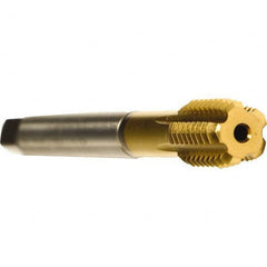 Emuge - 1/2-20 UNF 2BX Modified Bottoming Thread Forming Tap - Cobalt, TiN Finish, 3.937" OAL, 0.512" Thread Length, Right Hand Thread, Series Druck - Americas Industrial Supply