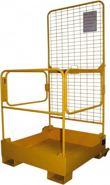 Vestil - 81" Platform - Forklift Work Platform, 600 Lb Capacity, 81-1/4" Platform Height, 37" Base Width x 37-3/4" Base Depth - Americas Industrial Supply