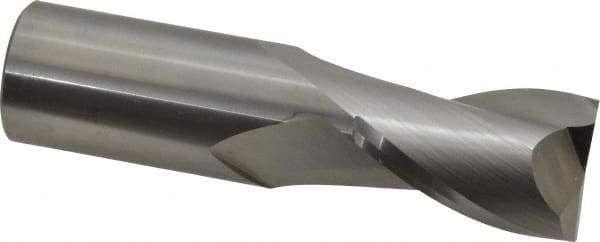 OSG - 1", 1-1/2" LOC, 1" Shank Diam, 4" OAL, 2 Flute, Solid Carbide Square End Mill - Single End, Uncoated, Spiral Flute, 30° Helix, Centercutting, Right Hand Cut, Right Hand Flute, Series 402 - Americas Industrial Supply