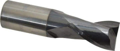 OSG - 1", 1-1/2" LOC, 1" Shank Diam, 4" OAL, 2 Flute, Solid Carbide Square End Mill - Single End, TiAlN Finish, Spiral Flute, 30° Helix, Centercutting, Right Hand Cut, Right Hand Flute, Series 402 - Americas Industrial Supply